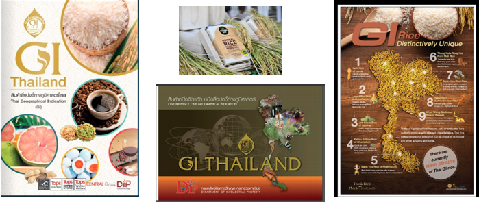 Một số ấn phẩm quảng cáo đặc sản địa phương của Thái Lan.
