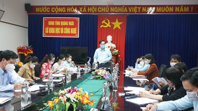 Đồng chí Nguyễn Văn Thành – Tỉnh uỷ viên – Bí thư Đảng uỷ - Giám đốc Sở chủ trì Hội nghị
