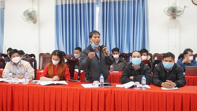 Ý kiến của đại diện đơn vị huyện Trà Bồng.