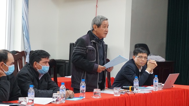 Đại diện Công ty TNHH Hoàng Linh Biotech phát biểu tiếp thu ý kiến của Hội nghị.
