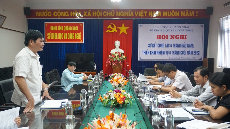 ThS. Nguyễn Văn Thành, Tỉnh uỷ viên, Giám đốc Sở KH&CN chủ trì Hội nghị.