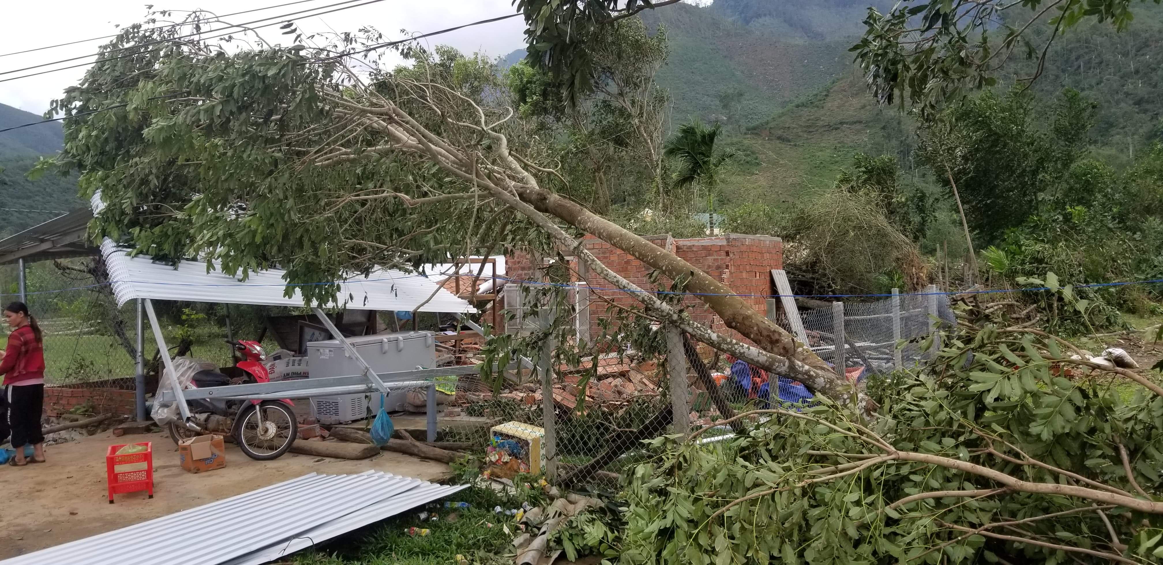 Quảng Ngãi: Ba Tơ thiệt hại 130 tỷ đồng, 1.819 nhà bị hư hỏng do bão số 9 gây ra