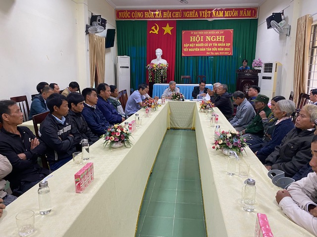 Huyện Sơn Tây tổ chức Hội nghị gặp mặt người có uy tín nhân dịp Tết Nguyên đán Tân Sửu-năm 2021
