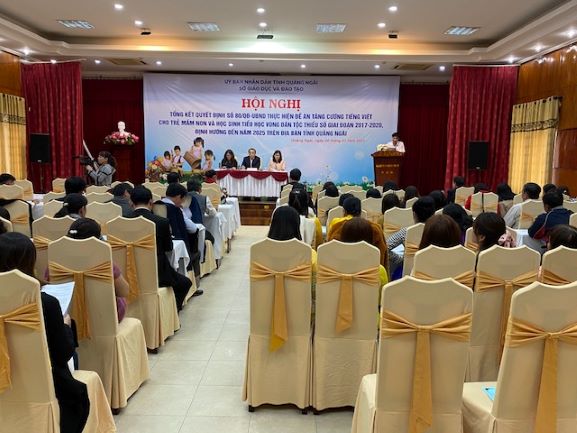Quảng Ngãi tiếp tục ban hành Kế hoạch thực hiện Đề án “Tăng cường tiếng Việt cho trẻ mầm non và học sinh tiểu học vùng dân tộc thiểu số giai đoạn 2021-2025”