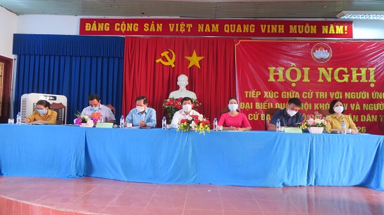 Quảng Ngãi: Ứng cử viên đại biểu Quốc hội và HĐND tỉnh tiếp xúc cử tri tại huyện Trà Bồng
