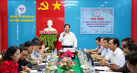 Tọa đàm kế hoạch về phát triển và ứng dụng công nghệ sinh học phục vụ phát triển bền vững trên địa bàn tỉnh Quảng Ngãi