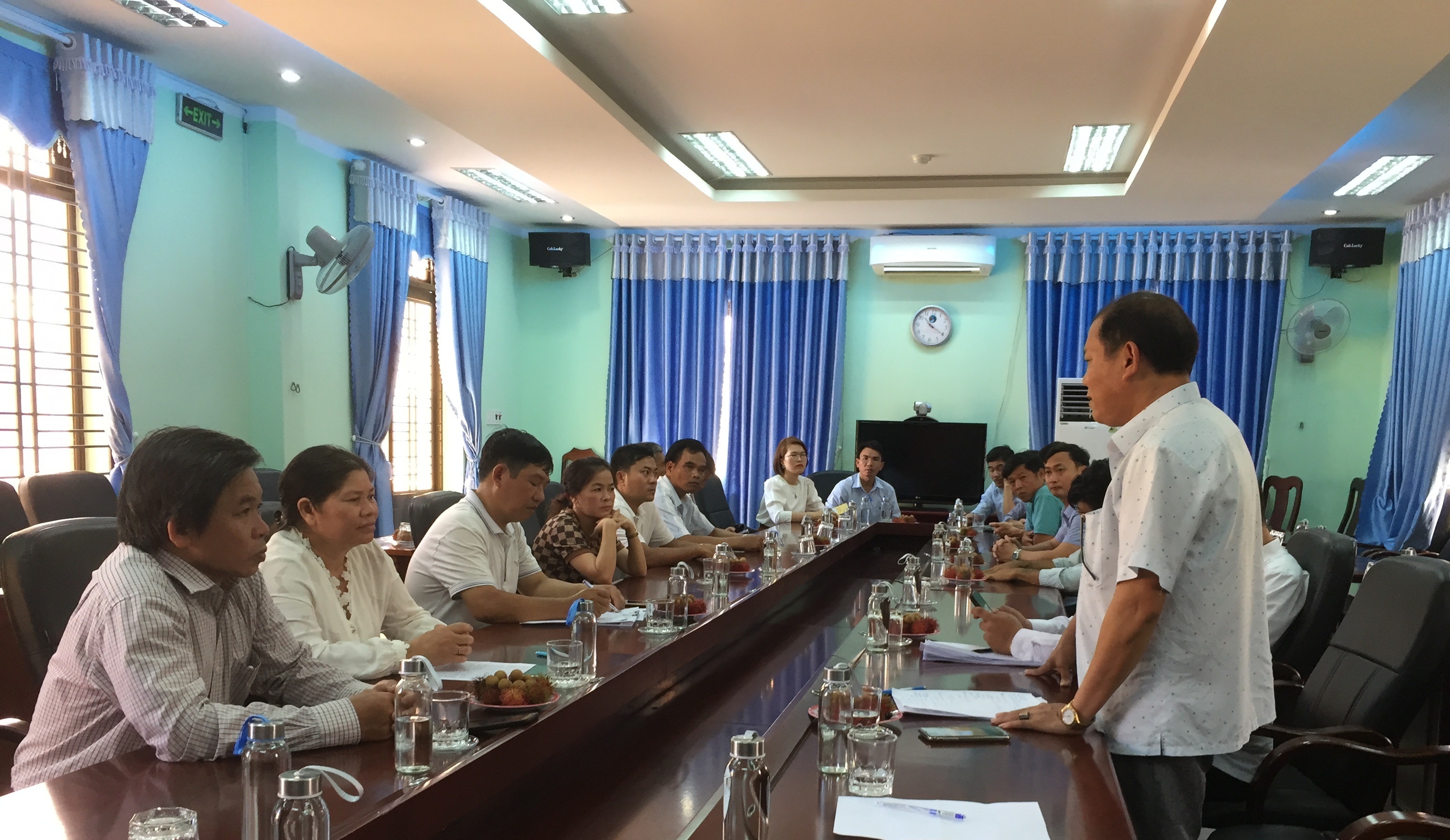 UBND huyện Trà Bồng tiếp, làm việc với Đoàn tỉnh Đắk Nông về tham quan, trao đổi chia sẻ kinh nghiệm việc tổ chức thực hiện Chương trình 135